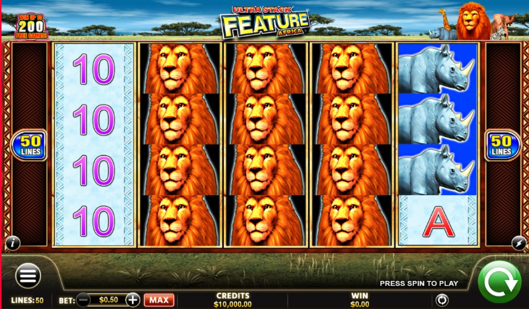 Ultra Stack Feature Africa Online Casino Slot Game
